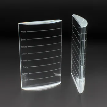 

Durable U type Fake Lashes Stand Pad Pallet Curved Crystal False Eyelashes Lashes Holder Eyelash Eye Makeup Tool