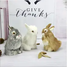 WYZHY Кролик Имитация животных кожа Кролик три цвета высокий 16 см, кролик украшения 14 см x 9 см x 16 см