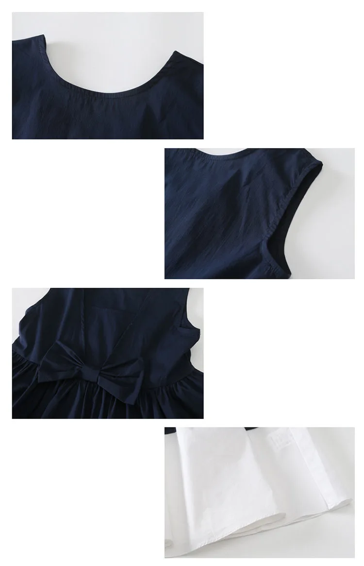 bow little big girls princess dress sleeveless blue white patchwork kids dress summer 2017 child party dresses children clothing 4 5 6 7 8 9 10 11 12 13 14  years old little big teenage  girls princess dress party kids princess dress (1)