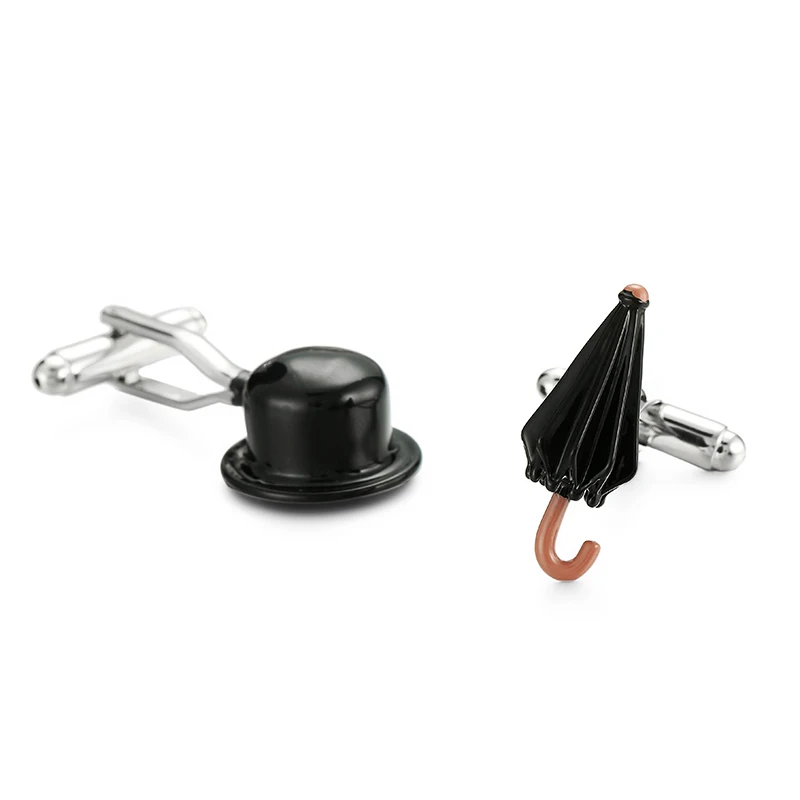 Фрацузские мужские запонки инженер безопасности ключ под колпачковую гайку кофе чашки нож очки шляпа зонтик дизайн манжеты кнопка мужские бизнес подарок - Окраска металла: 18