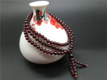

AAA natural red Garnet stone crystal Bead Multiturn Bracelets Women Men Jewelry Christmas gift Drop Shipping 4mm