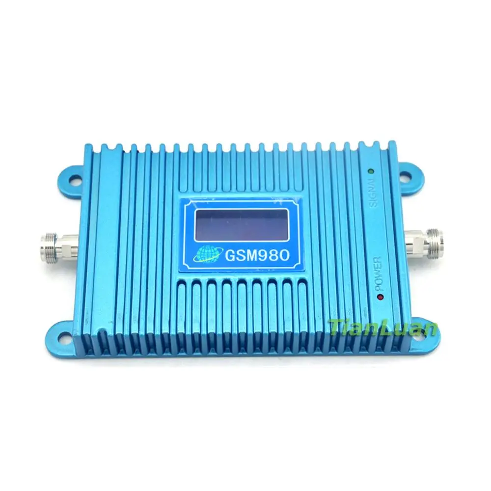 GSM900Mhz 2 جرام الهاتف المحمول GSM980 إشارة الداعم هاتف محمول GSM 900 ميجا هرتز مكرر إشارة مكبر للصوت مع محول الطاقة اللون الأزرق