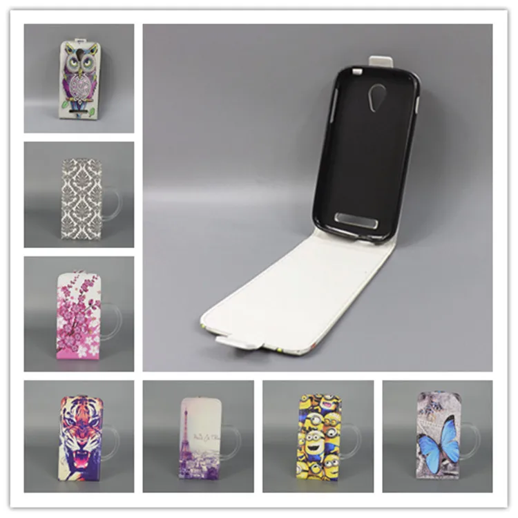 

For Fly IQ 4404 Case Cover For Fly IQ4404 Hot Pattern Cute PrintingVertical Flip Cover Open Down/up Back Cover filp leather case