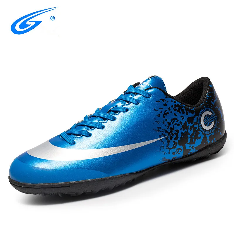 ZHENZU hombres profesionales de fútbol entrenador botas de fútbol TF Turf Soles zapatillas deporte adulto fútbol Futbol