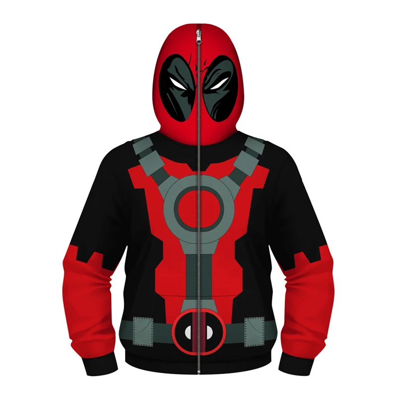 Fans Made Unisex Hoodie Fashion Deadpool 3D Printed Long Sleeve Hoodie Marvel Casual Tops Children's Spiderman Pullover Hoodie Fans Made Unisex Hoodie Fashion Deadpool 3D Printed Long Sleeve Hoodie Marvel Casual Tops Children's Spiderman Pullover Hoodie