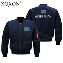 XQXON-азербайджанский флаг напечатанный Лидер продаж Повседневное модные Для мужчин пальто куртки мужские военные куртки J152