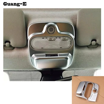 

ABS Chrome Car Styling Front Inner Read Reading Switch Light Lamp Frame Trim 1pcs For Benz Smart Fortwo 2015 2016 2017 2018
