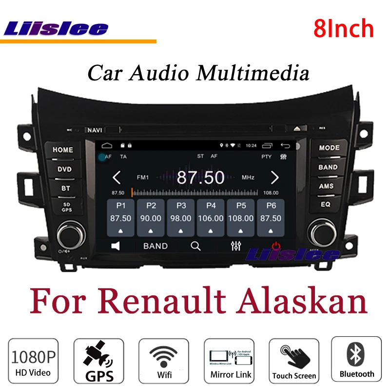 Clearance Liislee For Renault Alaskan Stereo Android Radio BT FM DVD Player GPS MAP Navigation 1080P HD Screen System Original NAV Design 3