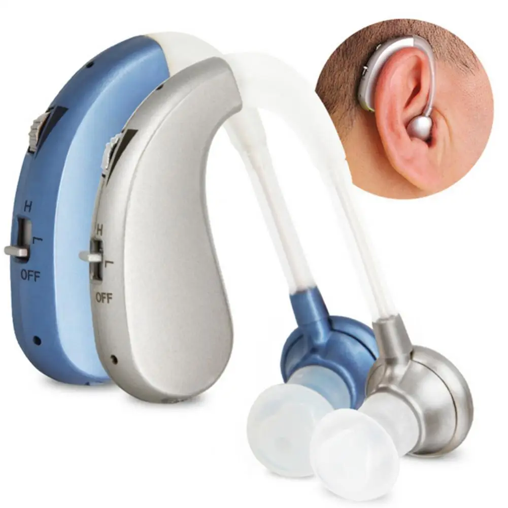 Rechargeable Mini TPE Hearing Aid For The Elderly Hearing Loss Sound Amplifier Ear Care Tools 2 Color Adjustable Hearing Aids