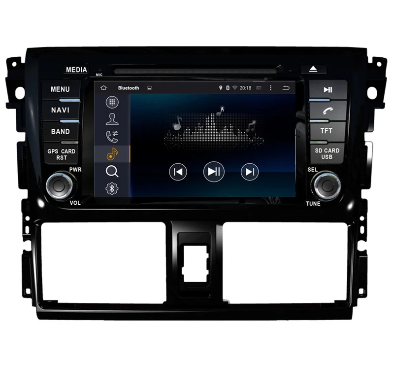 Sale 7" Android Car DVD Player with GPS WIFI/BT,Audio Radio Stereo,Car multimedia for TOYOTA VIOS/YARIS Sedan 2013/Third generation 6