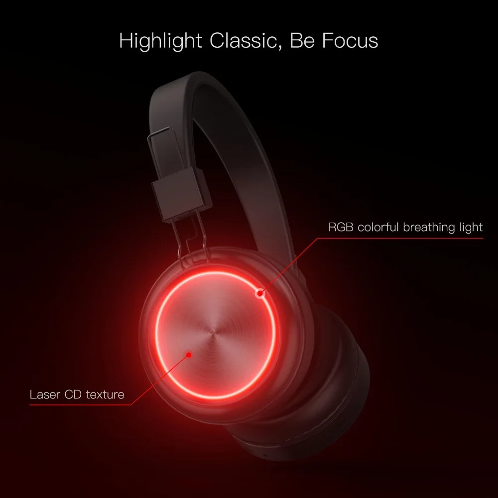JAKCOM BH3 Bluetooth наушники 7 видов цветов Светящиеся с поддержкой микрофона TF карта для