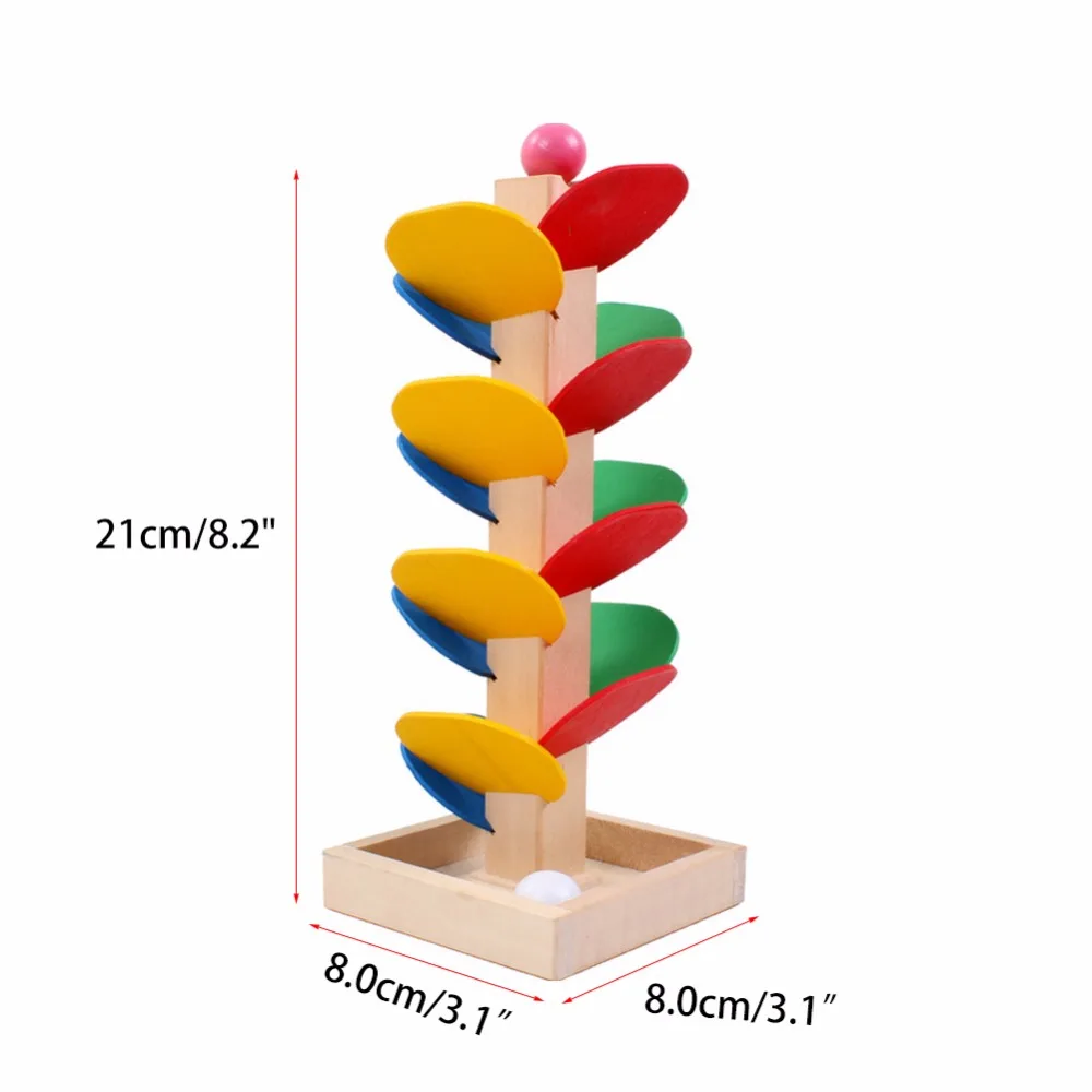 Деревянный шар бегать трек дерево для маленьких детей интеллект развивающие игрушки