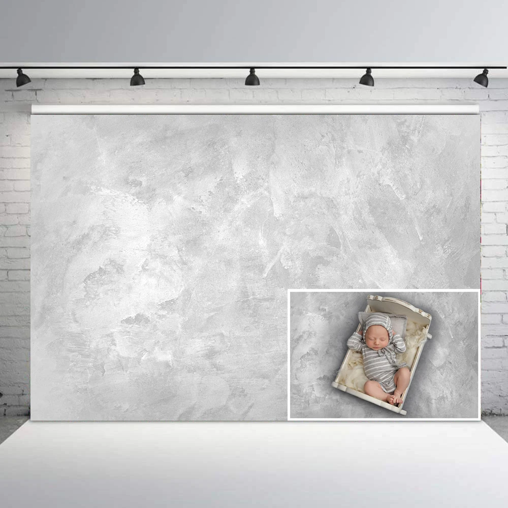 Grey Lime Della Parete Di Sfondo Photography Neonato Oggetti Di Scena Sullo Sfondo Bambini Baby Food Monili Dell'Animale Domestico Video Studio Vinyl 