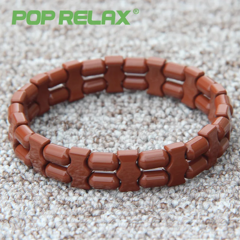 

Pop Relax New Korea Tourmaline Germanium Bracelet Ion Balance Physiotherapy Health Care Fashion Stone Bracelets For Men Women