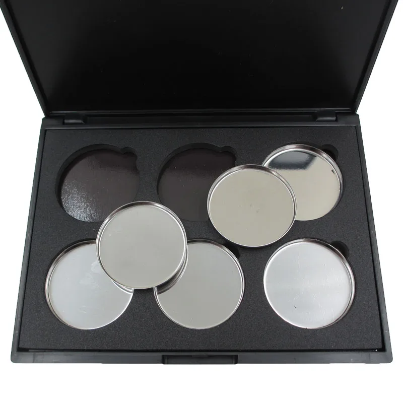 6 PCS Empty Eyeshadow Concealer Empty Eyeshadow Pans Palette Makeup Tools Cosmetics DIY
