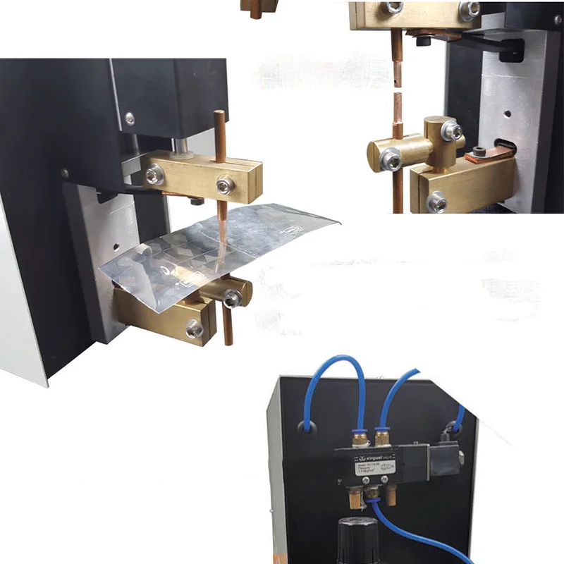 Микро пневматический точечный сварочный аппарат металлическая катушка эмалированный провод клемма медный провод из нержавеющей стали сварочный аппарат для листов