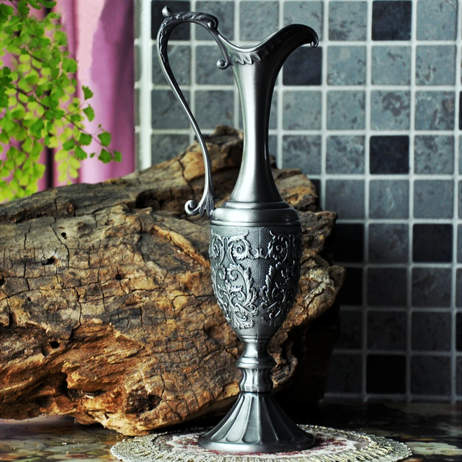 Classic European vintage creative metal craft decorative pewter plated