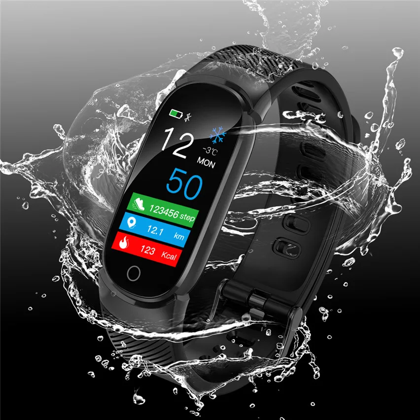 

QW16 Smart Band Heart Rate Tracker Fitness Tracker Smartband Smart Bracelet Waterproof Smart Wristband Smart Watch pk mi band 3