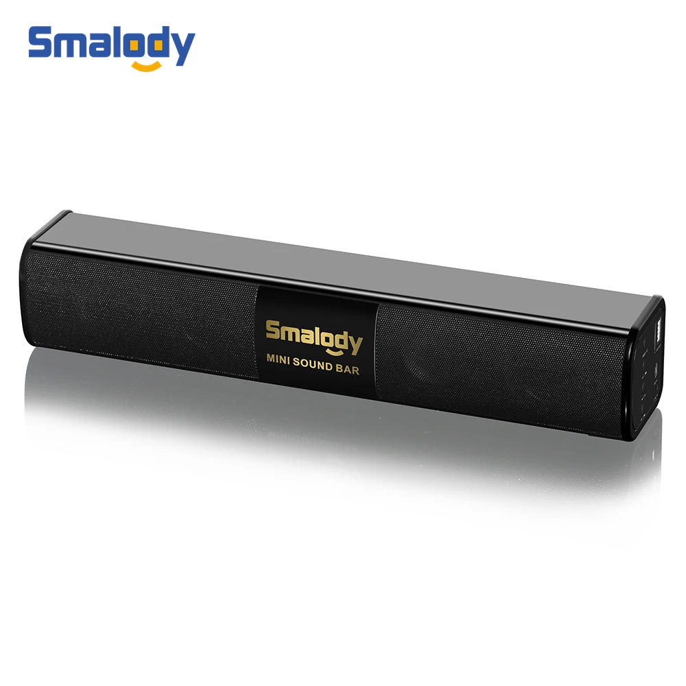 

Smalody High Power 10W Portable Wireless Bluetooth Speaker Stereo Mini Soundbar Colorful Led Display with mic USB TF Card Reader