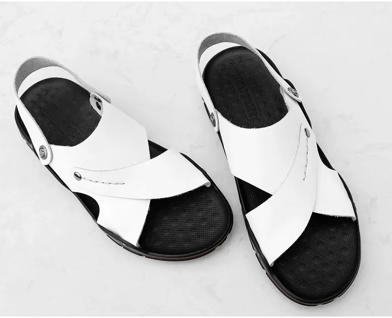 Большой размер 48 летние мягкие мужские сандалии обувь для мужчин дышащие легкие пляжные мужские белые Тапочки сандалии тапочки Zapatos