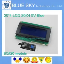 IIC/I2C 2004 blue screen LCD module provides libraries For Arduino