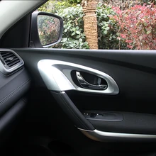 Стайлинга автомобилей стикеры для Renault Kadjar ABS хромированные внутренние Внутренний дверной ручки чаши аксессуары формовочная отделка 4 шт./компл