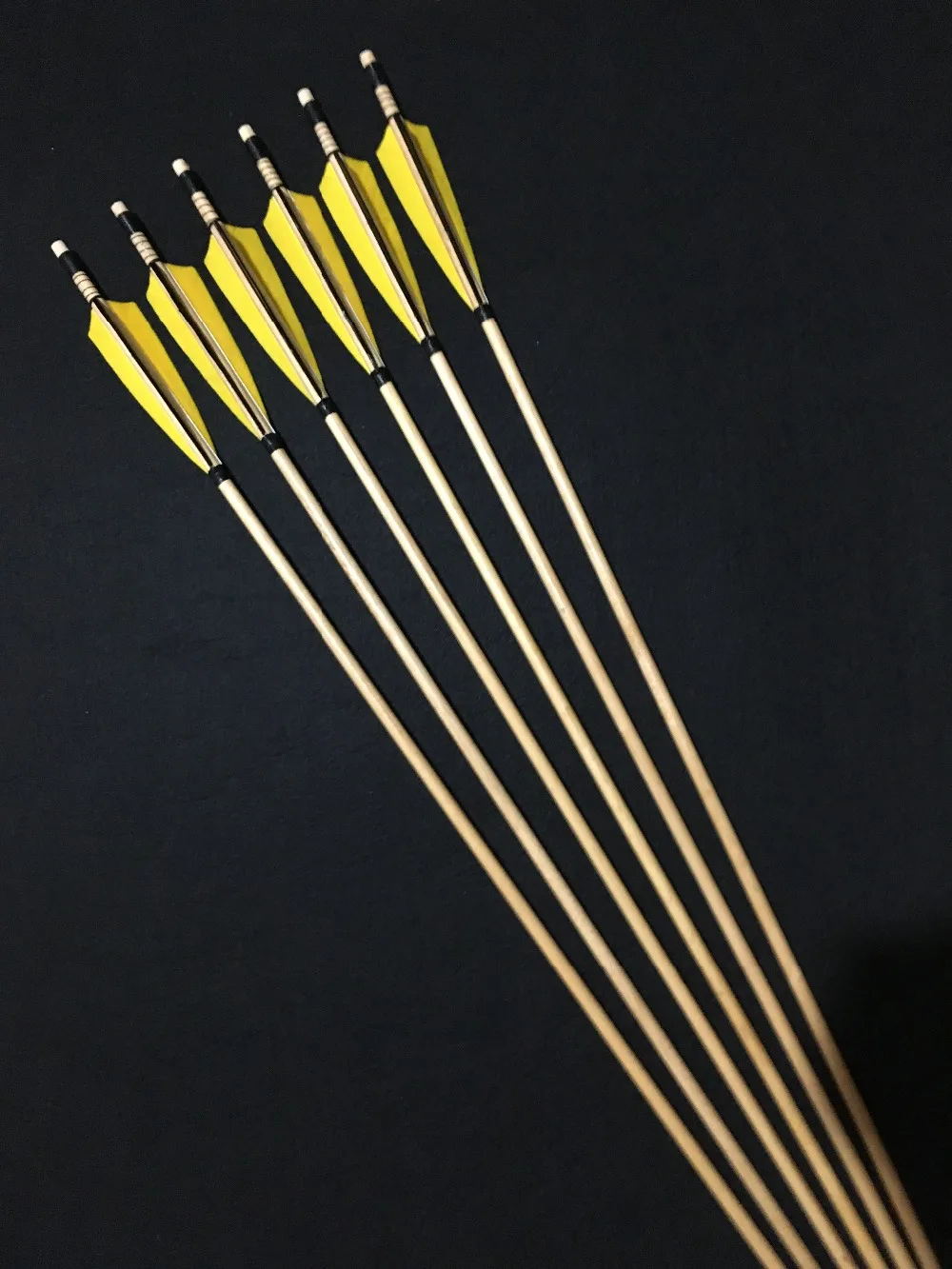 Деревянные стрелы для лука ручной работы 12 штук турецкое перо Longbow|feathers turkey|feather