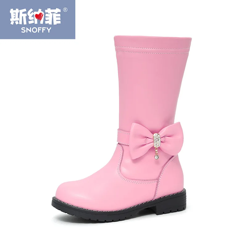Buy Baby Shoes Winter Girls Boots Crystal Bow Kids Long Boots Chaussure Enfant