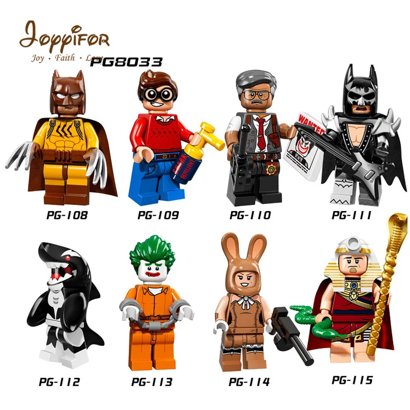 

Joyiifor super hero Compatible LegoINGlys NinjagoINGly Shark man bath man super boss serial Building Blocks Ninja Toys