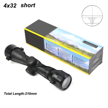 online Bestsight Caça 4x32 Scope Rifle De Ar Curto Visão Tático Sniper Para Tiro Airsoft Armas Com 20mm/11mm Ferroviário Monta