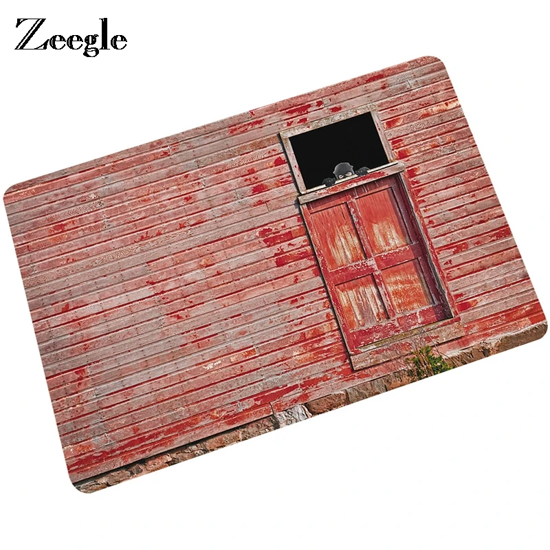  Zeegle Door Mat Floor Mat Kid Room Decor Rug Bathroom Bath Carpet Coffee Table Area Rug Wood Patter