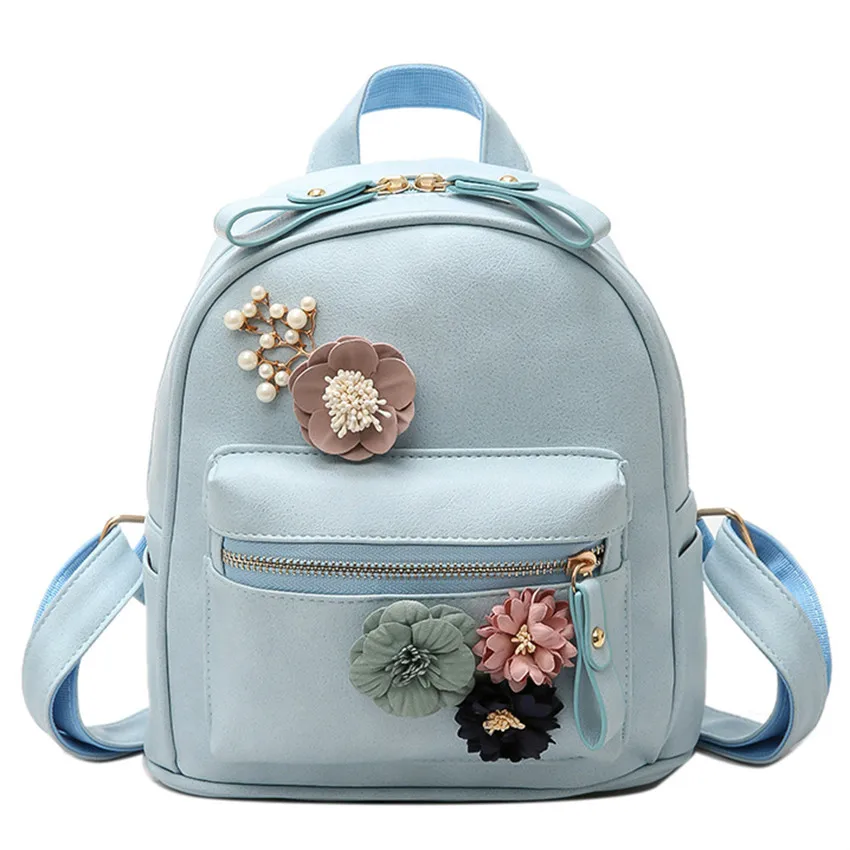 Hot Sale Flowers Backpack Fresh Style Backpacks For Teenage Girls