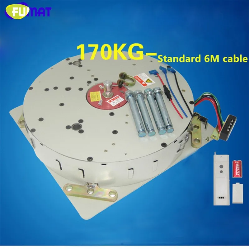 Светильник FUMAT подъемники 35 кг 4 м Пульт дистанционного управления Лебедка подвесное приспособление для подъема светильника Люстра светильник номинальная нагрузка 35kgs 110-130V 220-240V