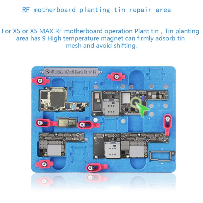 Держатель печатной платы Ремонт приспособление для iPhone X XS MAX материнская плата посадки олова с BGA реболлинга трафарет A11 удалить черный клей