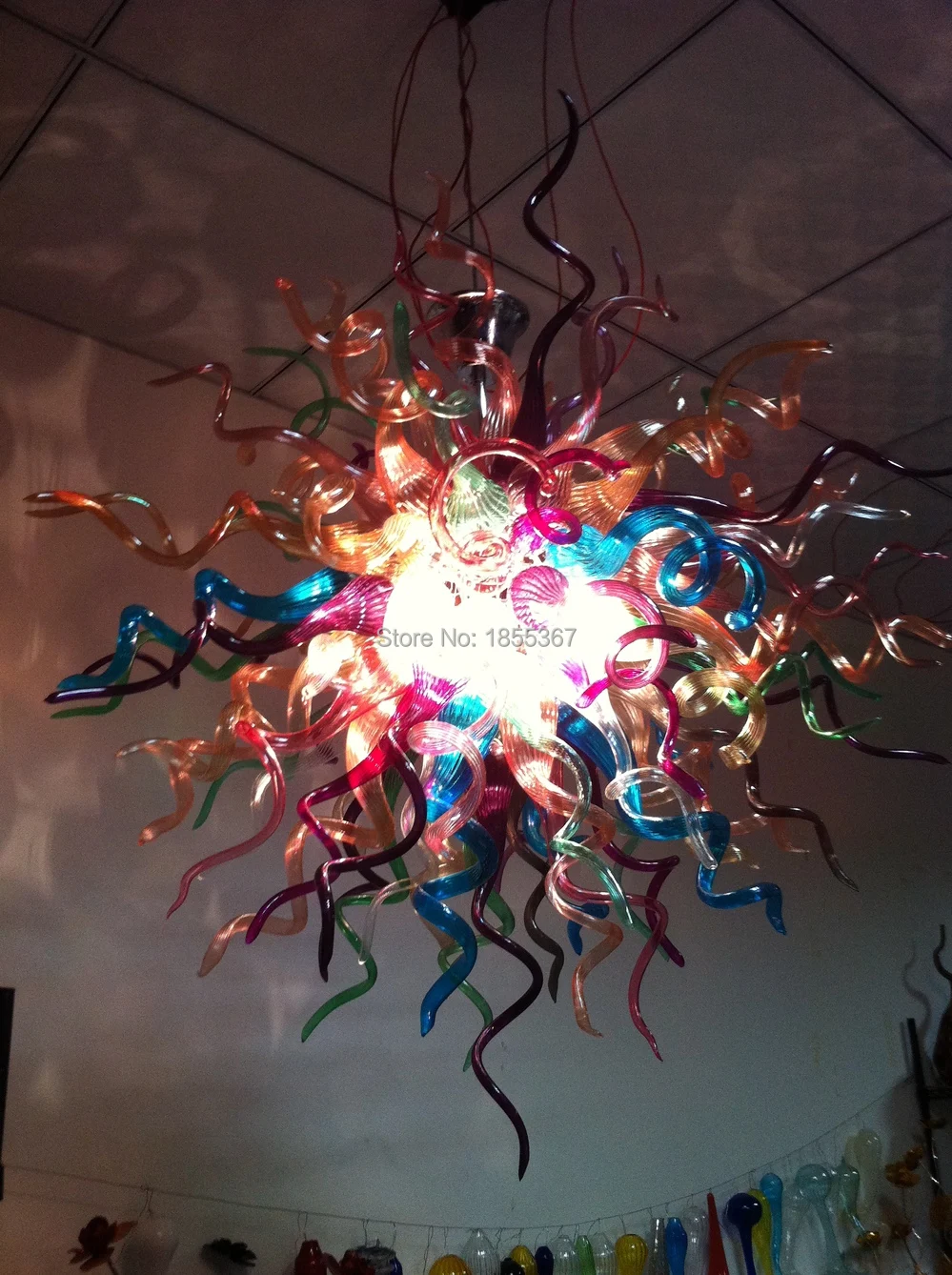 

Free Shipping Artistic Style Multi Colored Modern Ceiling Light