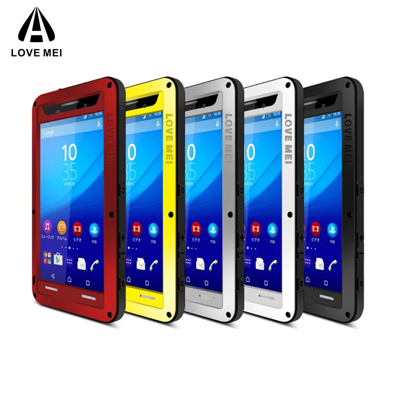 

LOVE MEI Metal Case For Sony Xperia M5 E5603 E5606 E5653 Aluminum Armor Shockproof Waterproof Cover For Sony Xperia M5 Dual Case