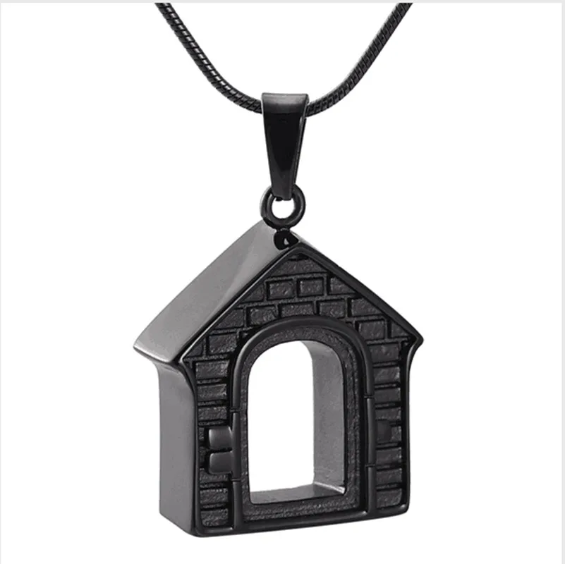 Продажа Семья дом Кремации Ювелирных Изделий 316L Нержавеющая сталь здоровья Средства ухода за кожей Мемориал urn человека пепел урна кулон Цепочки и ...