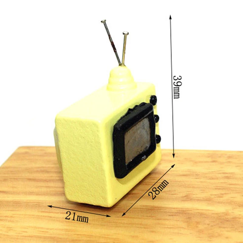Полимерная телевизионная мебель для моделирования ТВ модель игрушки для украшения кукольного дома 1/12 Миниатюрные аксессуары для кукольного домика