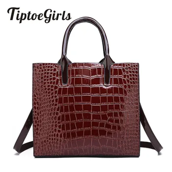 

Fashion Crocodile Pattern Ladies Handbag New High Quality Casual Wild Temperament Shoulder Messenger Bag