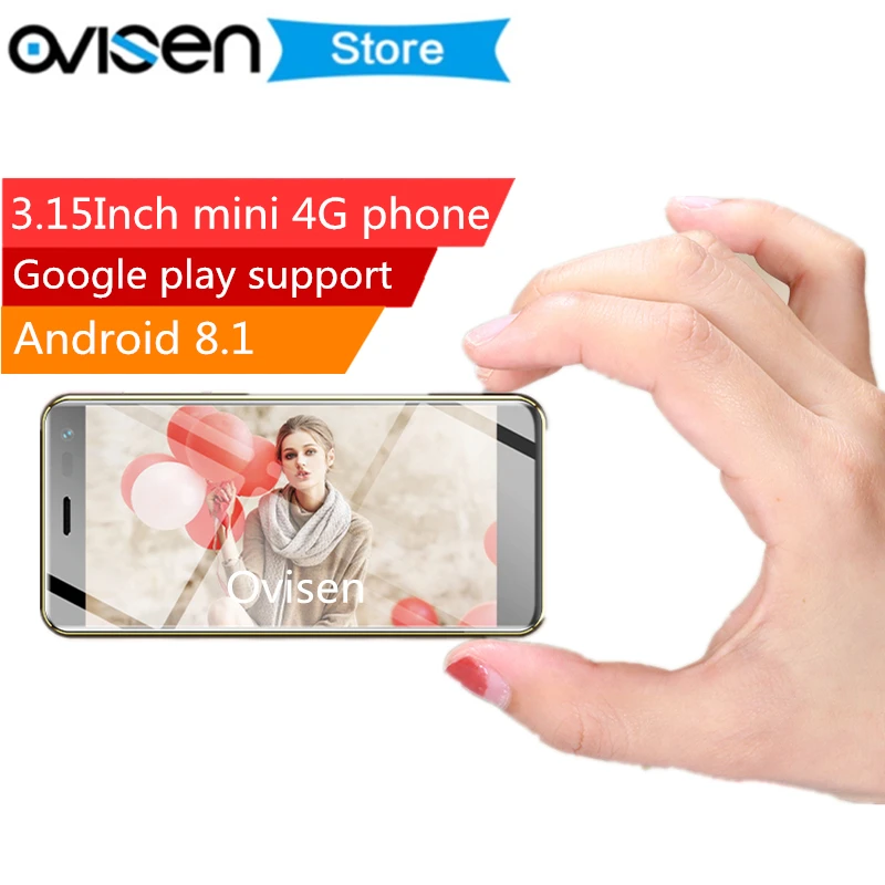 

Smallest 4G Smart phone Ulcool U2 MTK6739 1GB 8GB 3.15Inch Mini celular Android 8.1 Google Play store leather small mobile phone