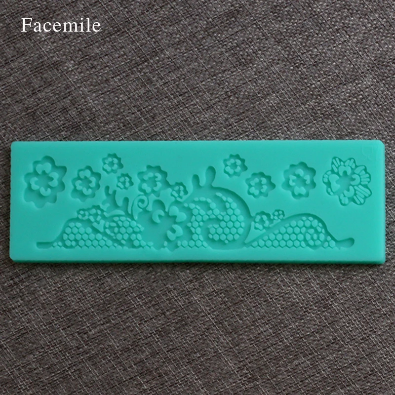 Chocolate Candy Jello 3D Silicone Flower Rabbit Shape Baking Lace Cake Cecoration Fondant Mold | Дом и сад