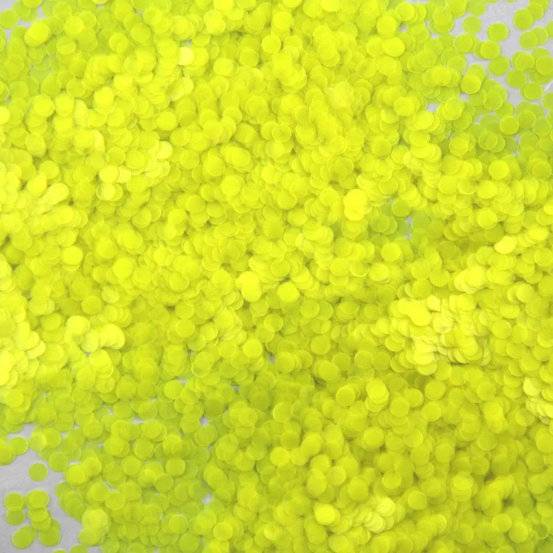 

500Gram/lot Neon Glitter shapes Lemon Round Dot Glitter Paillette Spangle for Nail Art Glitter 1/2/3mm for your choice YMP-49