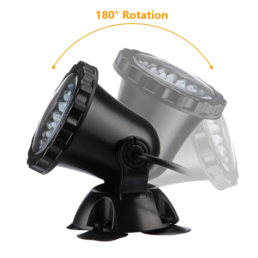 DONWEI 4 stücke RGB 36 FÜHRTE Unterwasserlicht Scheinwerfer Wasserdicht IP68 Tauch Lichter für Teich Aquarium Landschaft Beleuchtung
