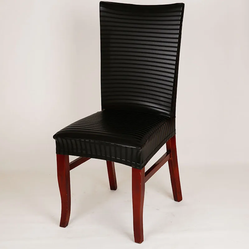 Кожаные ПУ эластичные чехлы на кресла stoelhoezen eetkamer Новая мода спандекс чехлы для офисных стульев - Цвет: 2