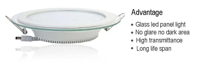 Square are LED Panel Light 6W 12W 18W Round Downlight AC85-265V LED Surface Ceiling Lamp For Kitchen Lighting