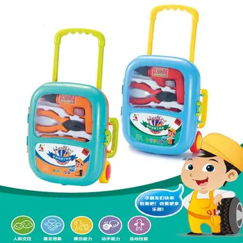 

mylb Trolley case suitcase simulation Kids Toolbox set child toys for boy's gift