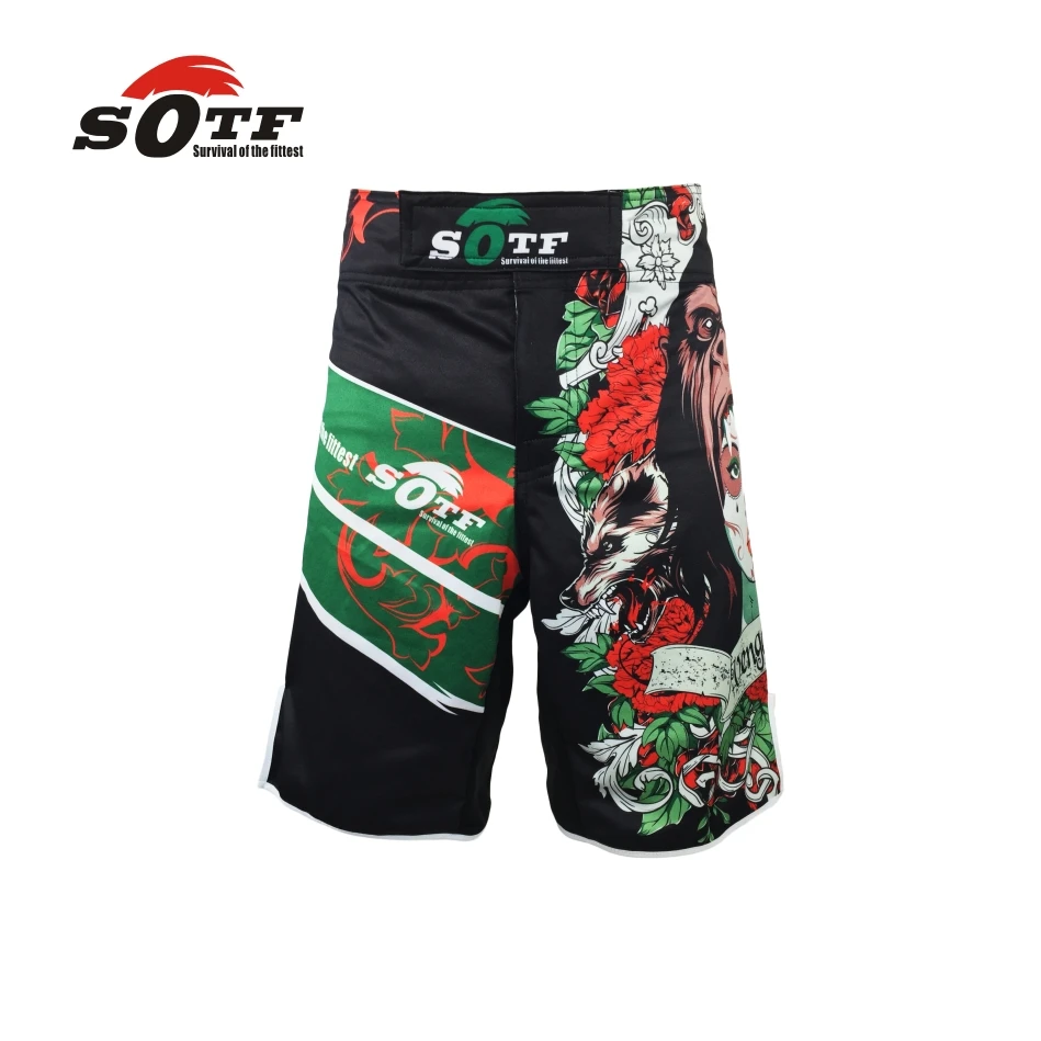 SOFT-green-the-Beast-mma-combat-training-boxing-breathable-sports-shorts-Tiger-muay-thai-boxing-shorts (2)