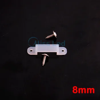 

50x 14mm Silicon clip for fixing flexiable led strip light with 100pcs Screws as led strip light connector