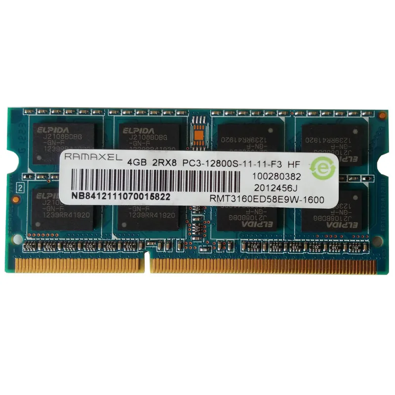 DDR3 1600 4G ноутбук памяти полосы 1,5 V Напряжение