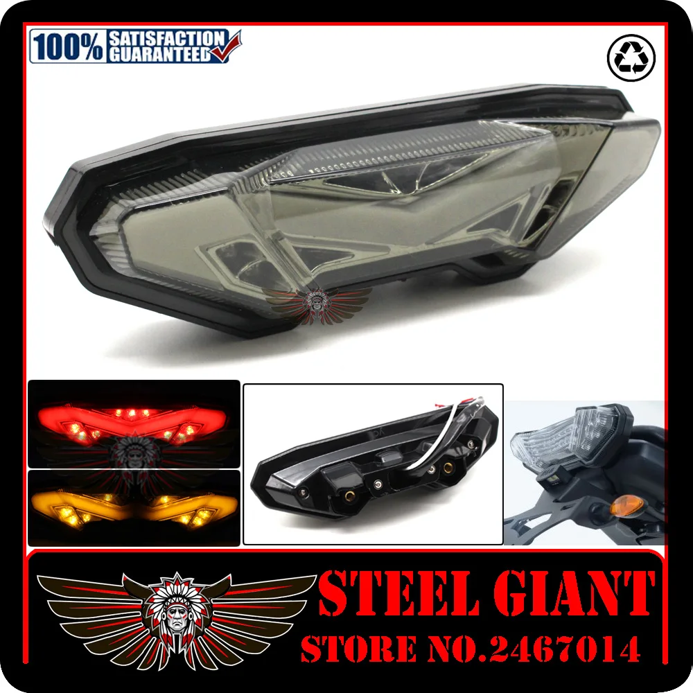 

For YAMAHA FZ-09 MT-09 FJ-09 MT09 Tracer 2014-2016 Motorcycle Integrated LED Tail Light Brake Turn signal Blinker Lamp Smoke
